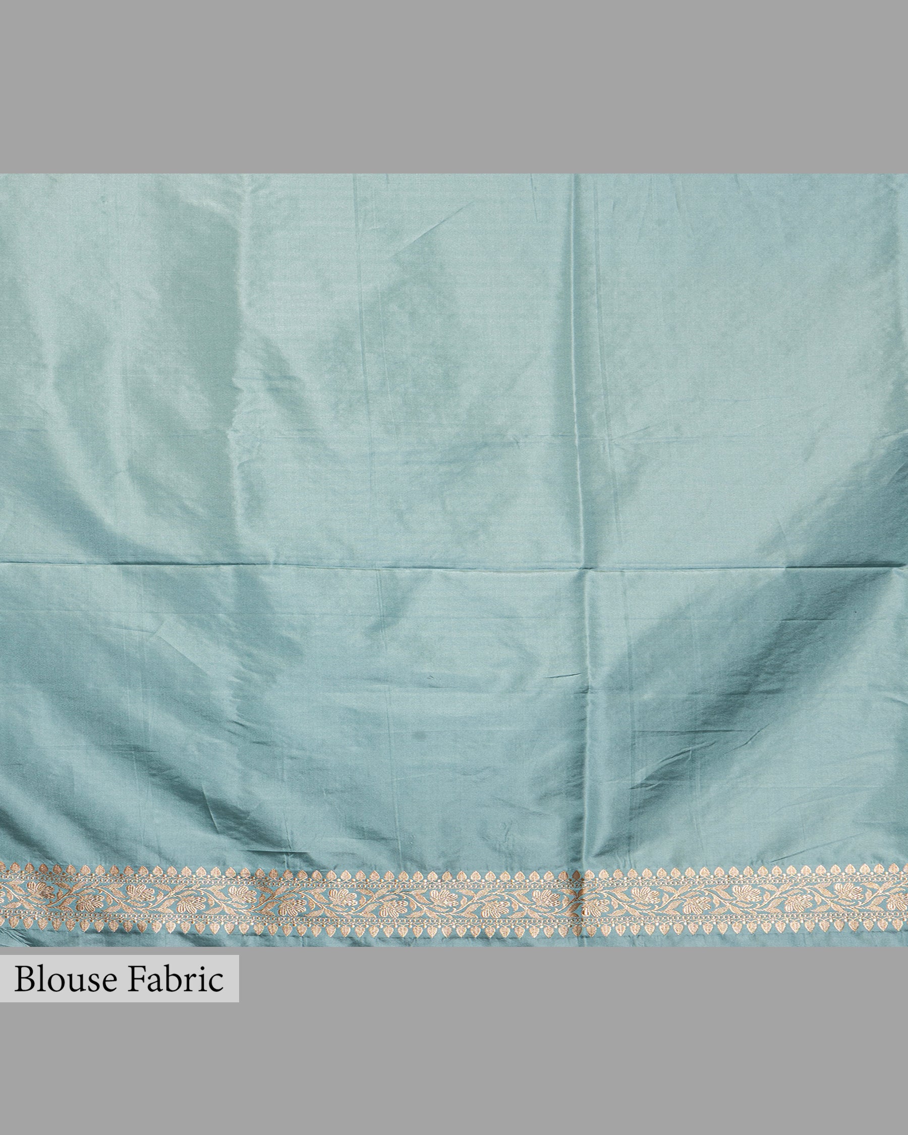 POWDER BLUE BANARASI SILK SAREE WITH TINCHOI MEENAKARI WORK