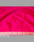 DUAL TONE BANARASI SILK SAREE WITH TINCHOI MEENAKARI