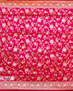DUAL TONE BANARASI SILK SAREE WITH TINCHOI MEENAKARI