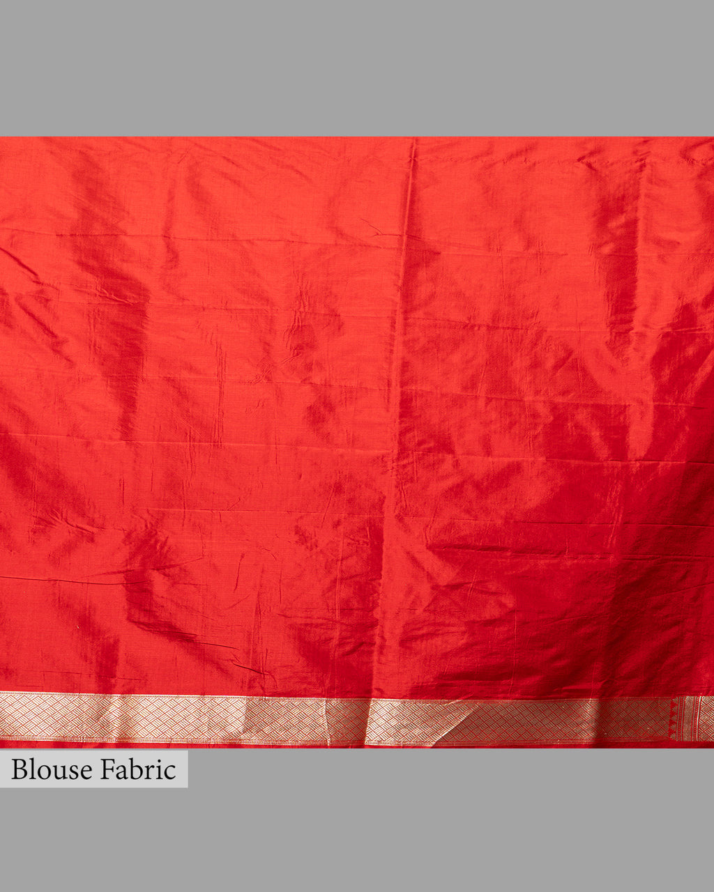VERMILLION BANARASI SILK SAREE WITH TINCHOI MEENAKARI WORK