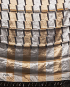 BLACK GOLD WITH SILVER ZARI SOFT TISSUE SAREE