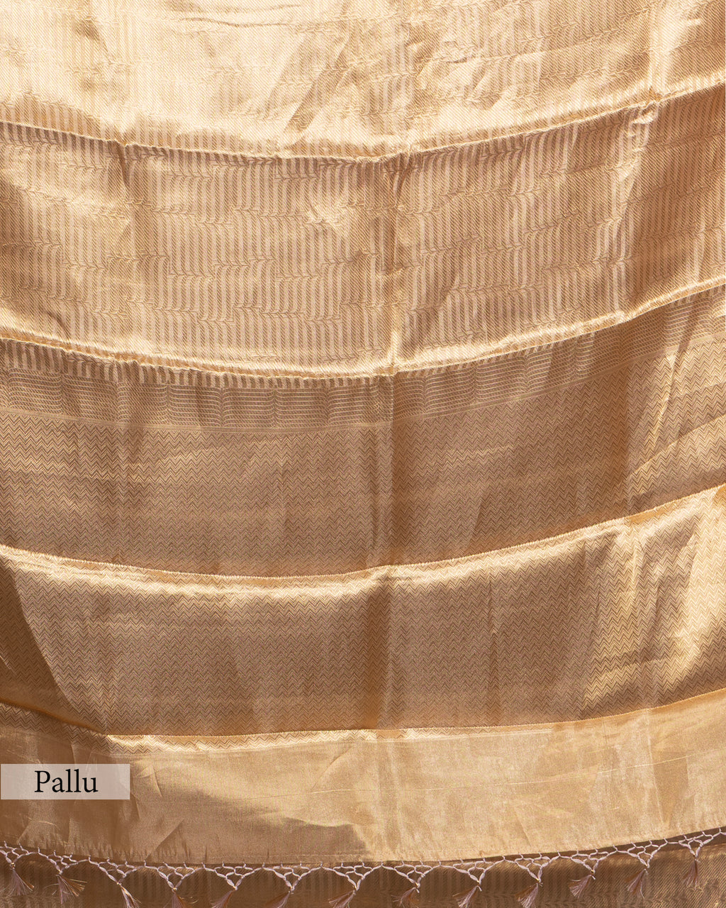 GOLDEN BANARASI ZARI WOVEN TISSUE SAREE