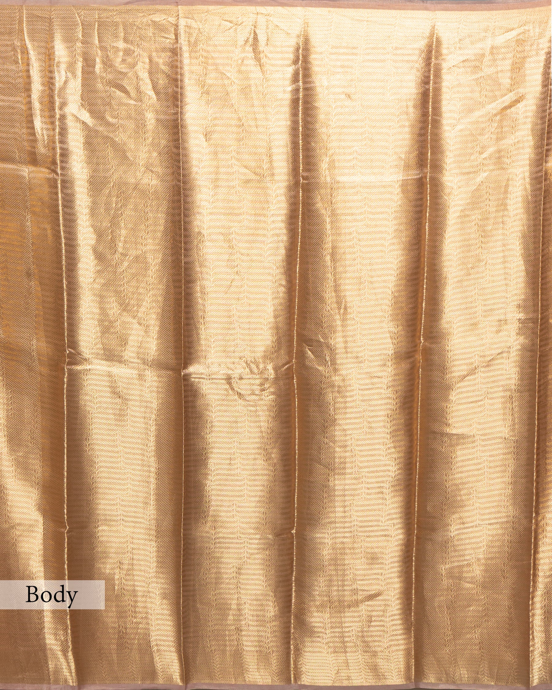 GOLDEN BANARASI ZARI WOVEN TISSUE SAREE