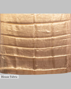 GOLDEN BANARASI ZARI WOVEN TISSUE SAREE