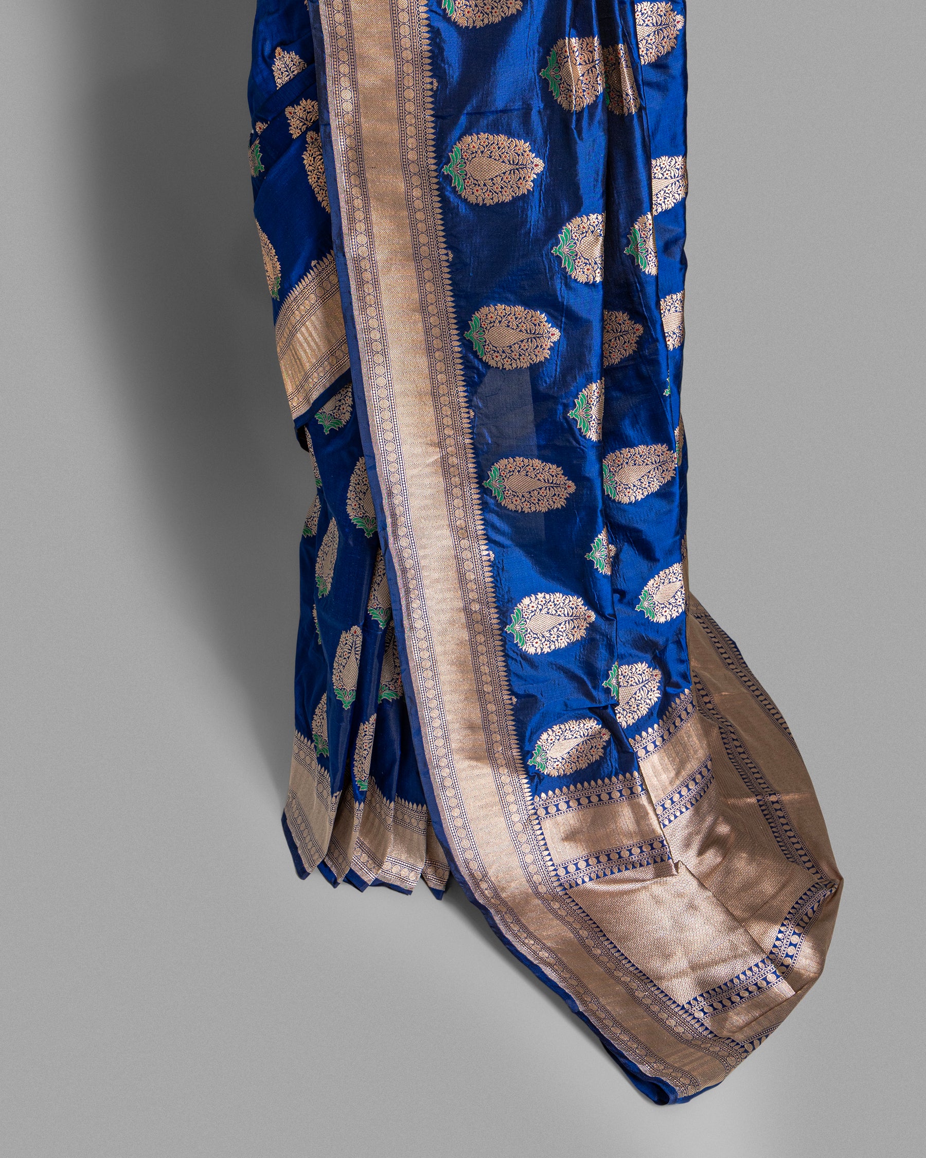NEEL MEENAKARI WOVEN BANARASI SILK SAREE