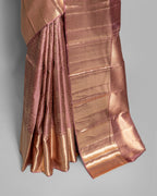 DUSKY PINK KANJEEVARAM SILK SAREE