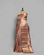 DUSKY PINK KANJEEVARAM SILK SAREE