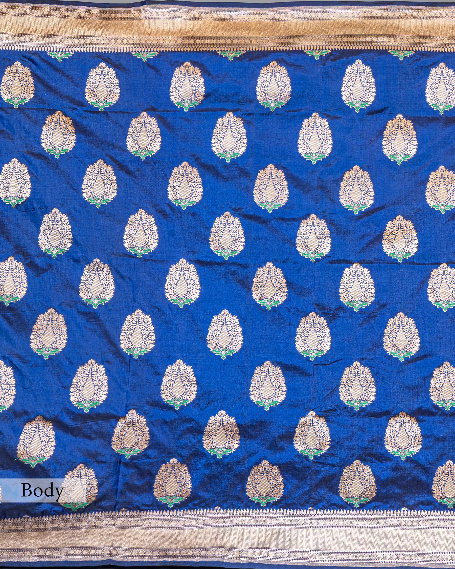 NEEL MEENAKARI WOVEN BANARASI SILK SAREE