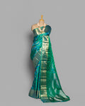 OCEANIC KANJEEVARAM SILK SAREE WITH RESHAM AND ZARI WEAVING