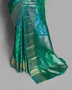 OCEANIC KANJEEVARAM SILK SAREE WITH RESHAM AND ZARI WEAVING