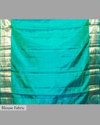 OCEANIC KANJEEVARAM SILK SAREE WITH RESHAM AND ZARI WEAVING