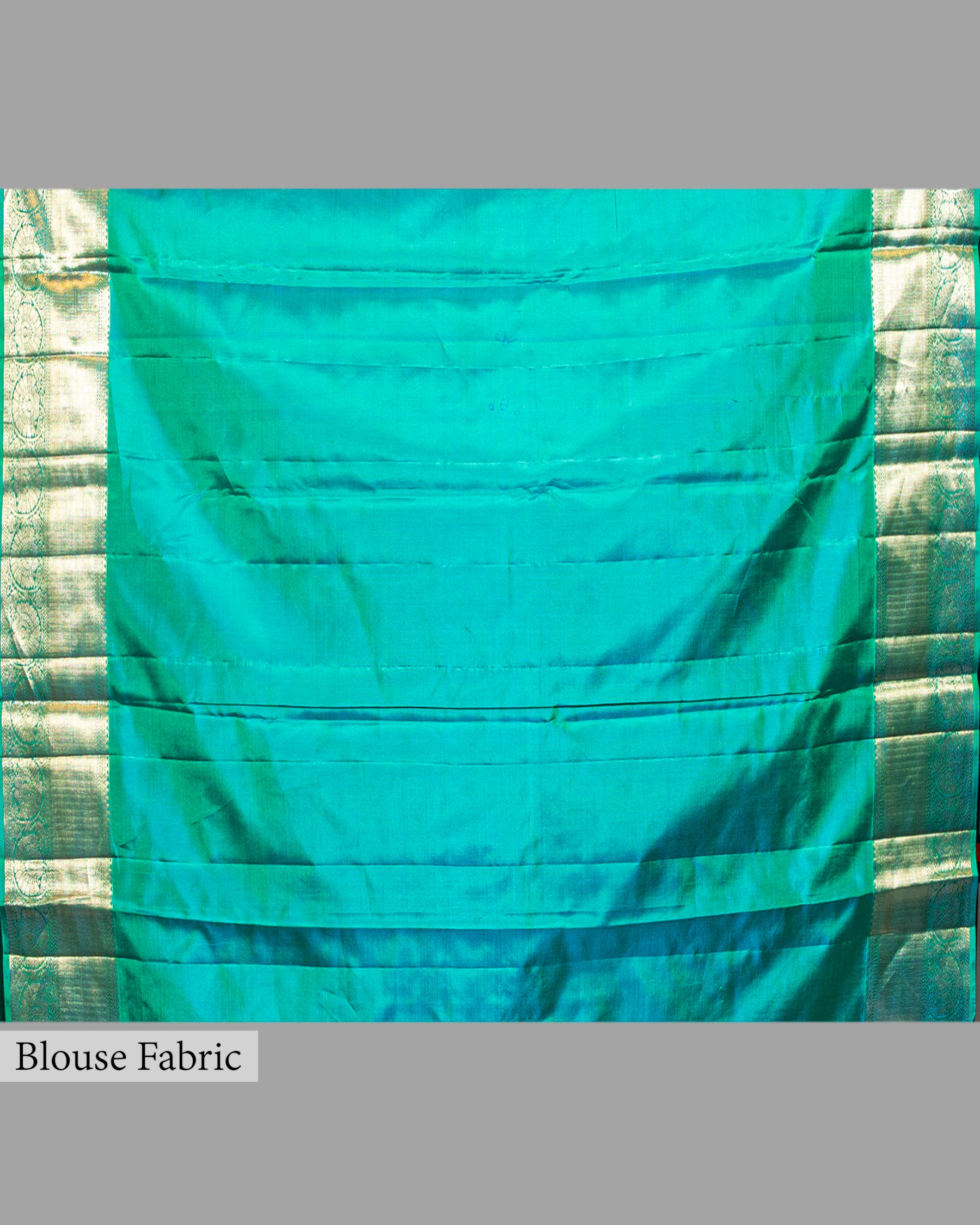 OCEANIC KANJEEVARAM SILK SAREE WITH RESHAM AND ZARI WEAVING