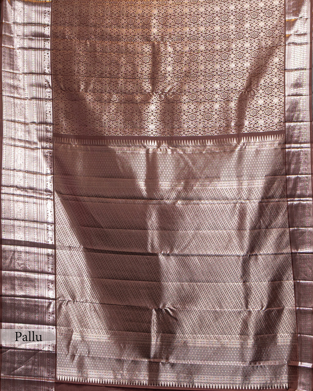 KANJEEVARAM SILK SAREE WITH SHIKARGAH BORDER
