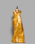MUSTARD DESIGNER KANJEEVARAM SILK SAREE