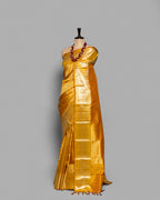 MUSTARD DESIGNER KANJEEVARAM SILK SAREE