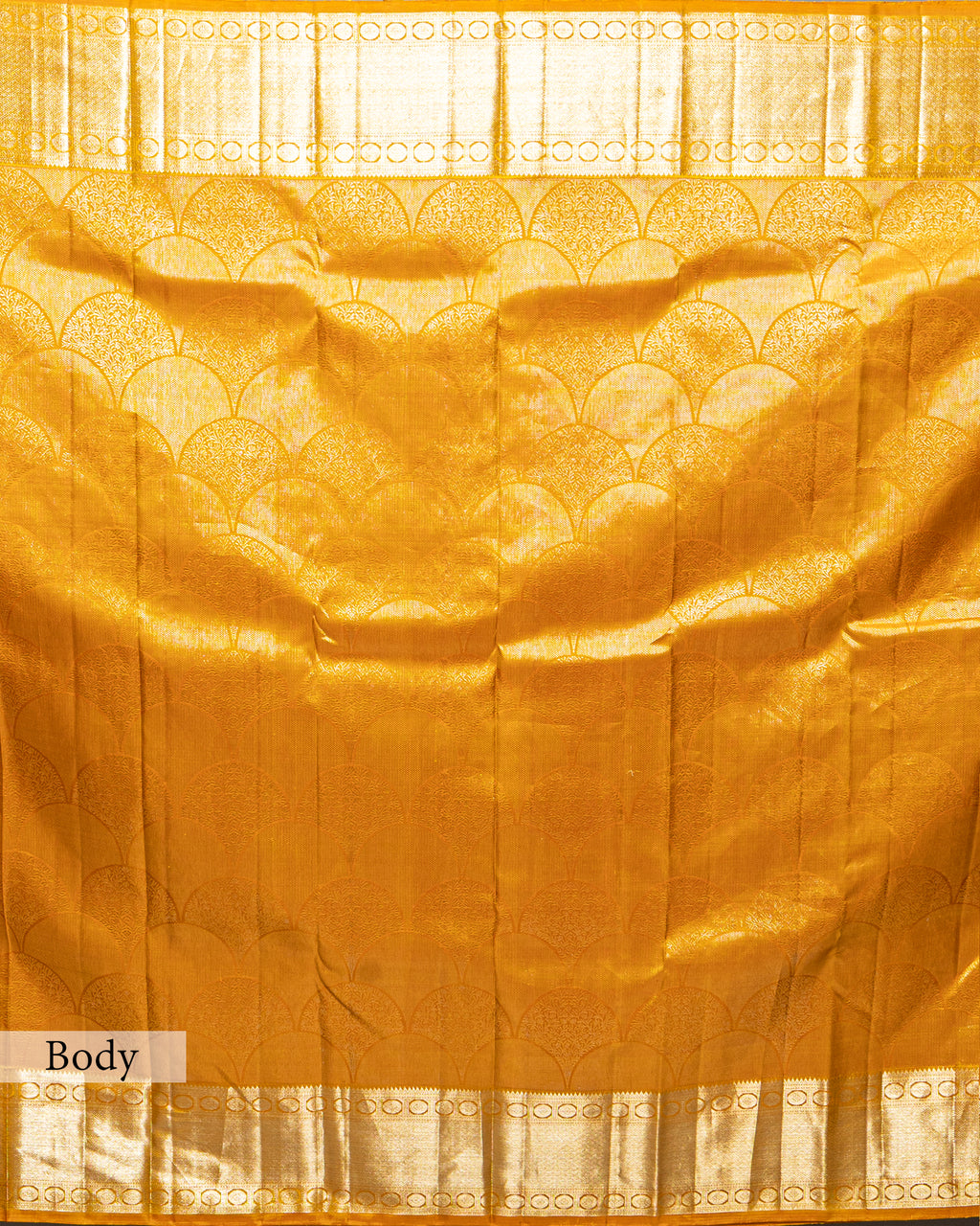 MUSTARD DESIGNER KANJEEVARAM SILK SAREE