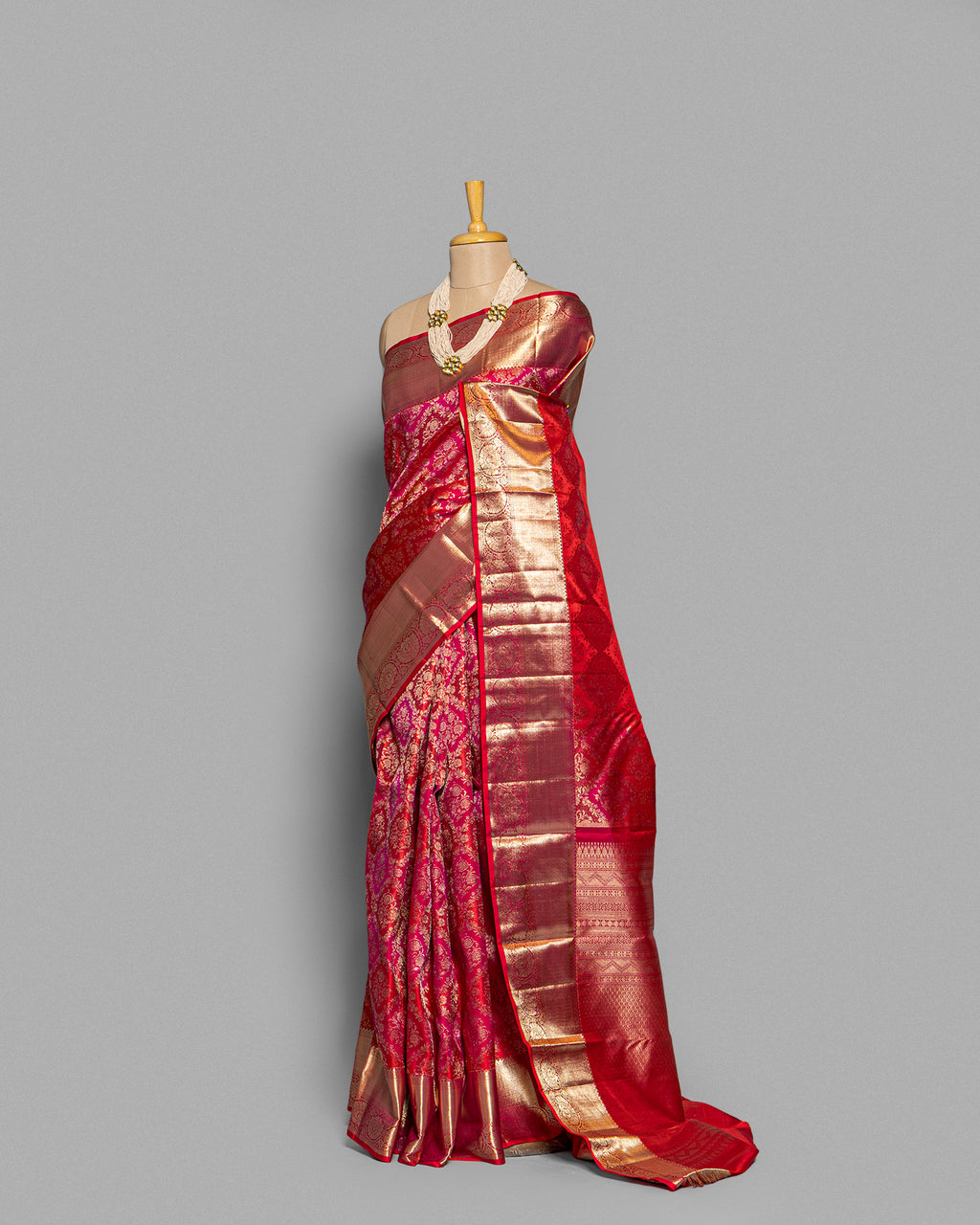 TRADITIONAL KANJEEVARAM SILK RANGKAT SAREE