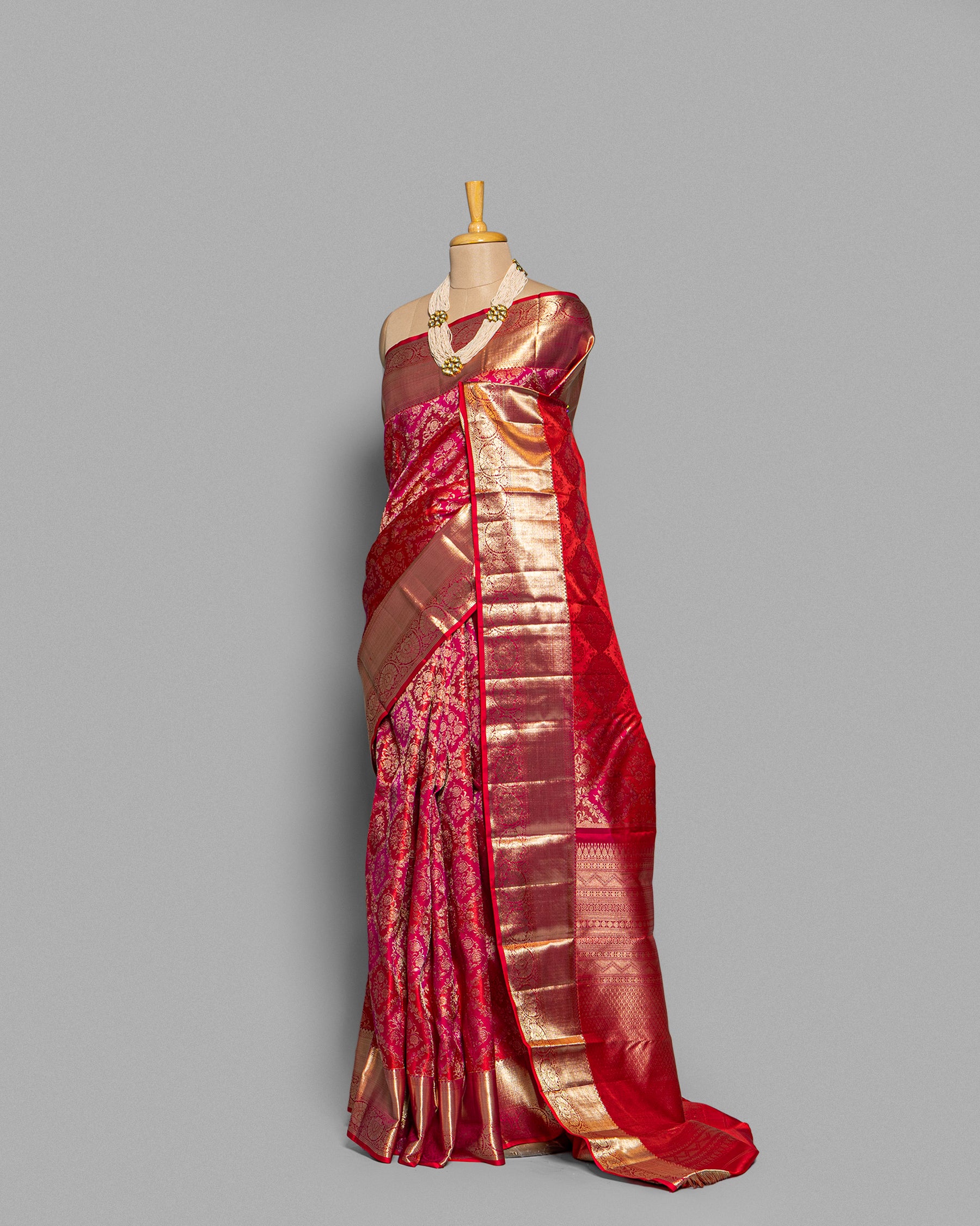 TRADITIONAL KANJEEVARAM SILK RANGKAT SAREE