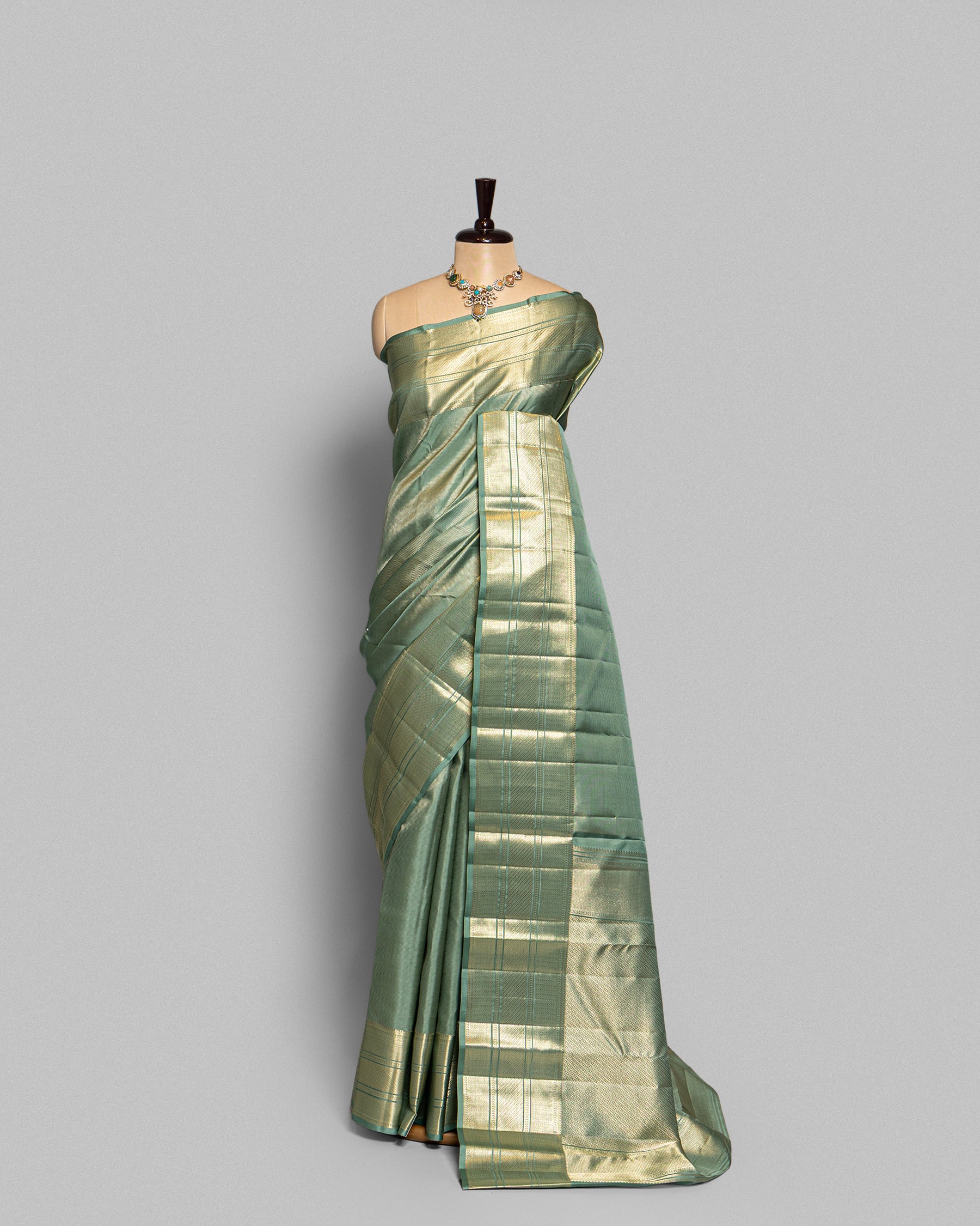SEA GREEN KANJEEVARAM SILK SAREE