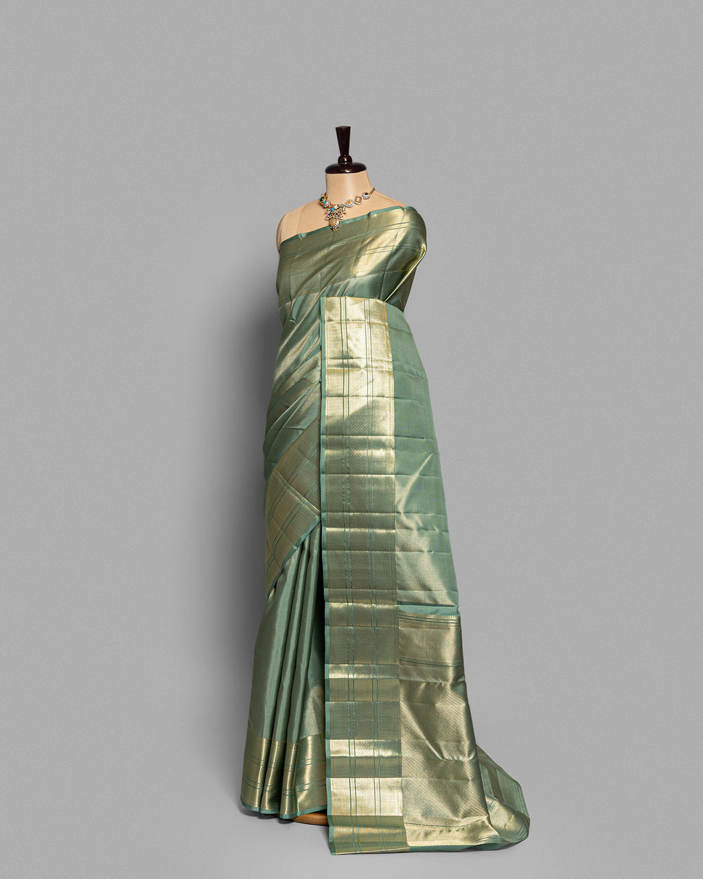 SEA GREEN KANJEEVARAM SILK SAREE