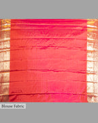 SCARLET KANJEEVARAM SILK SAREE WITH RESHAM AND ZARI WEAVING