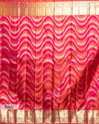 SCARLET KANJEEVARAM SILK SAREE WITH RESHAM AND ZARI WEAVING