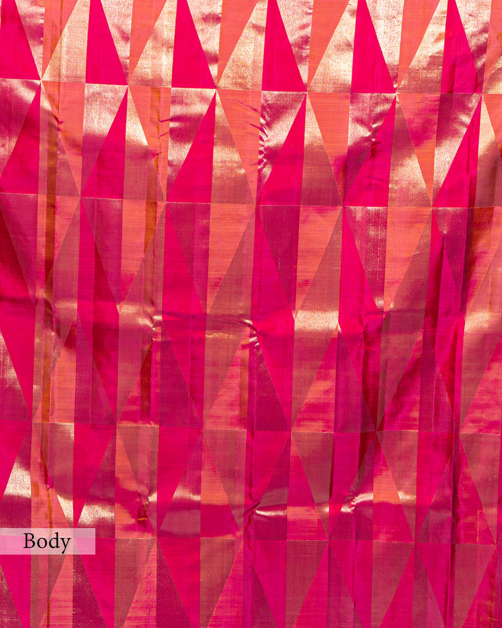 RANGKAT KANJEEVARAM SILK SAREE WITH LAGDI-PATTA WEAVING