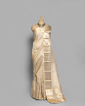 IVORY KANJEEVARAM SILK SAREE