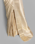 IVORY KANJEEVARAM SILK SAREE