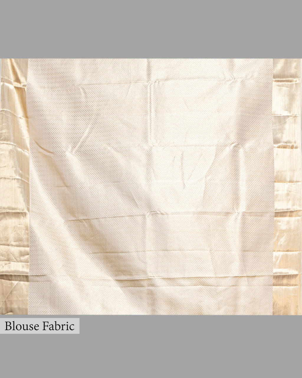 IVORY KANJEEVARAM SILK SAREE