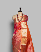 KANJEEVARAM SILK SAREE WITH PAISLEY BUTTI BORDER