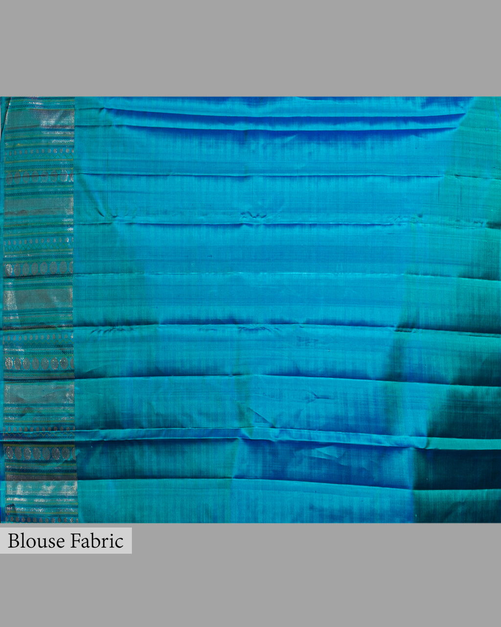 INDIGO KANJEEVARAM SILK SAREE WITH CHATAI WEAVE