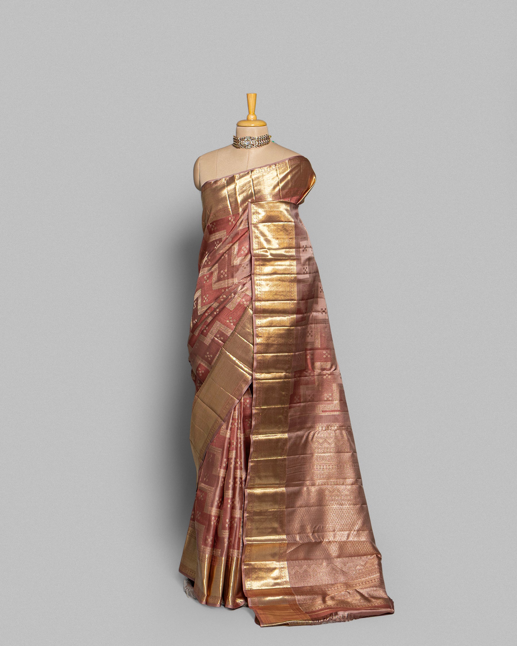 MOCHA KANJEEVARAM SILK SAREE