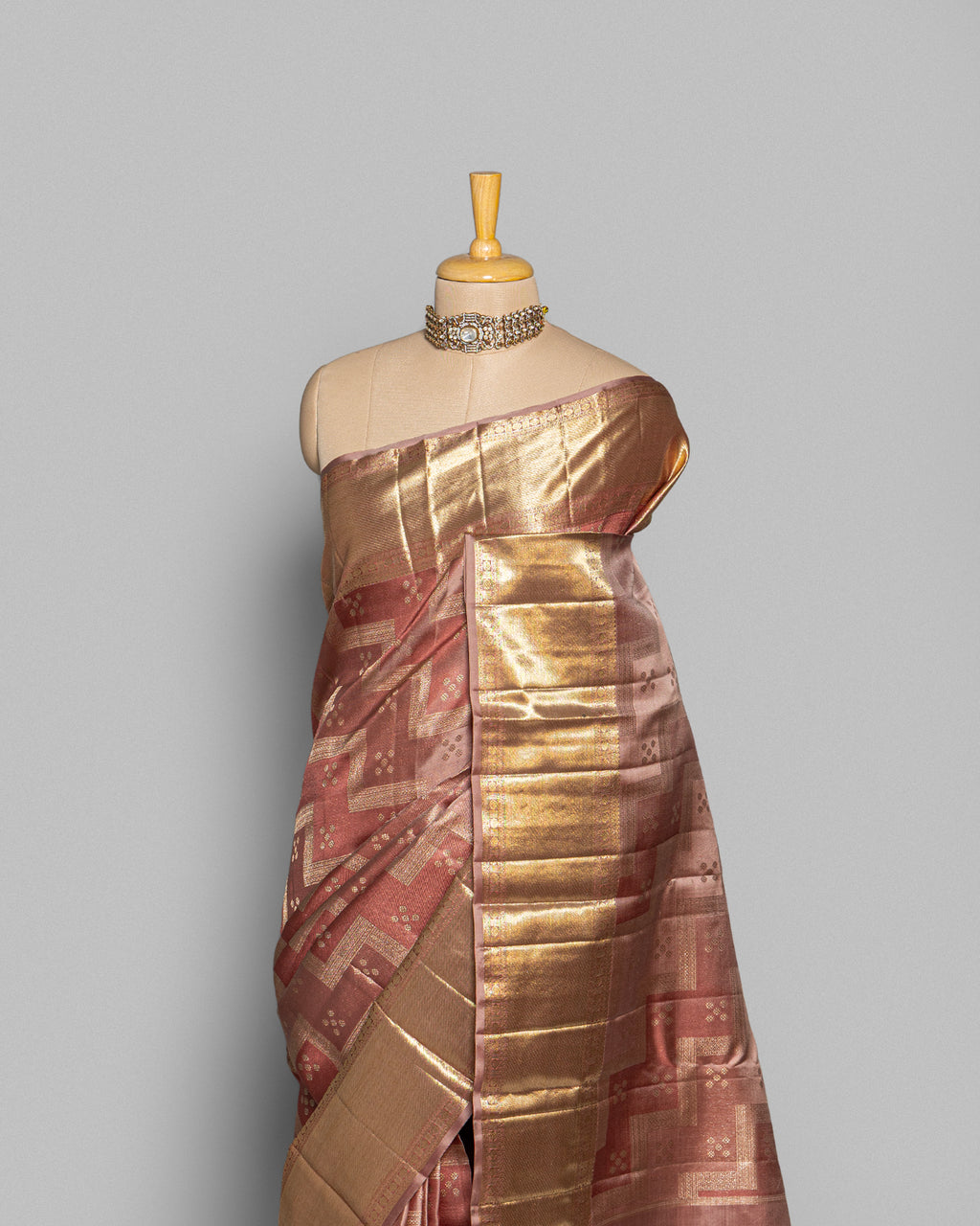 MOCHA KANJEEVARAM SILK SAREE