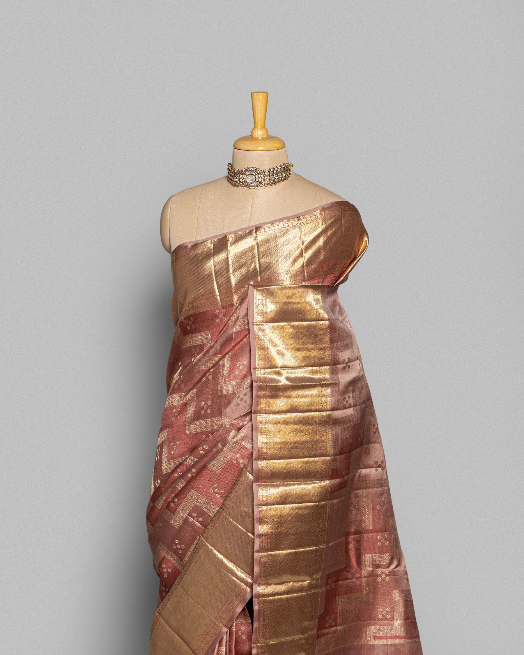 MOCHA KANJEEVARAM SILK SAREE