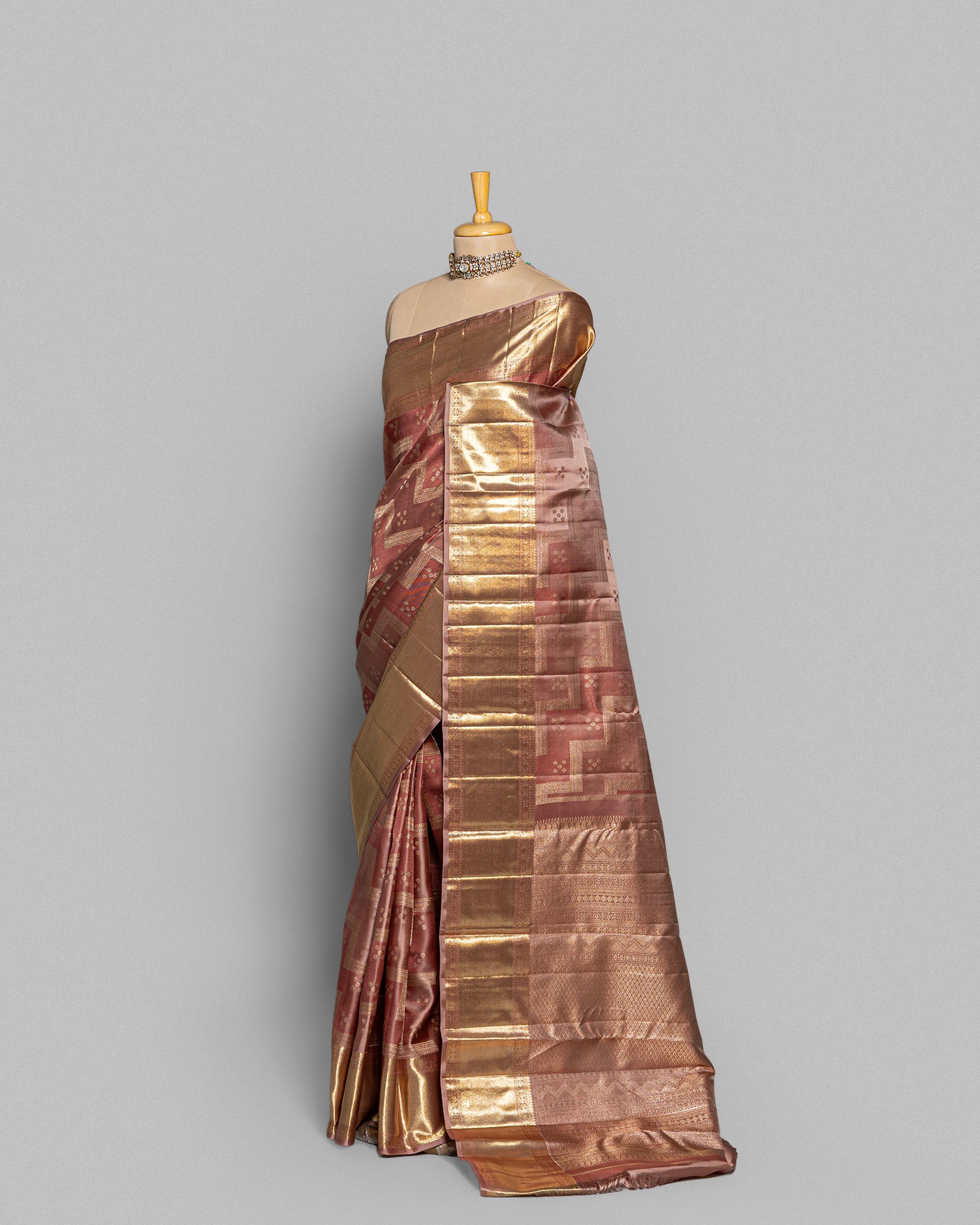 MOCHA KANJEEVARAM SILK SAREE