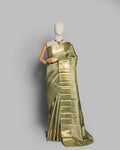 PASTEL GREEN KANJEEVARAM SILK SAREE WITH DOUBLE BORDER