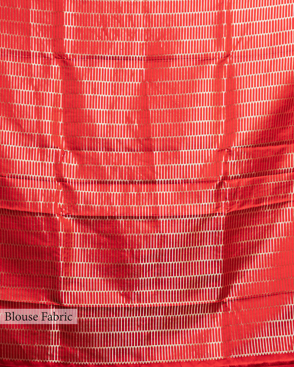 SCARLET MASHRU SILK SAREE WITH HANDWOVEN ZARI