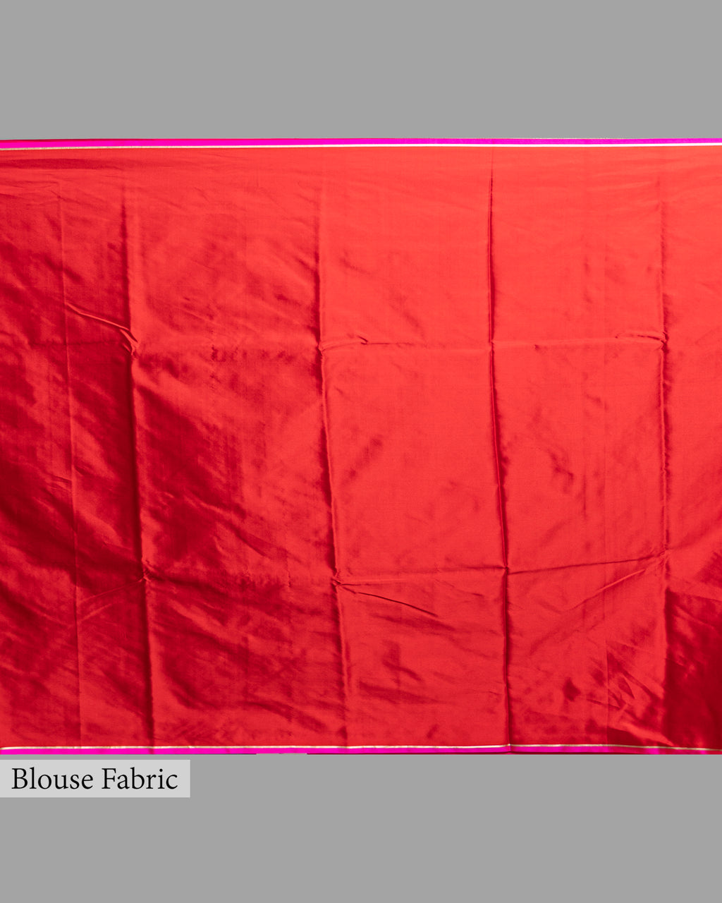SCARLET MASHRU SILK SAREE WITH HANDWOVEN ZARI