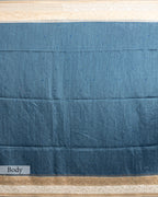 MIST BLUE HANDLOOM TUSSAR SILK SAREE