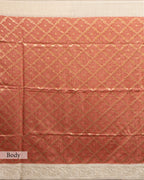 RUST ORANGE ORGANIC TUSSAR SAREE