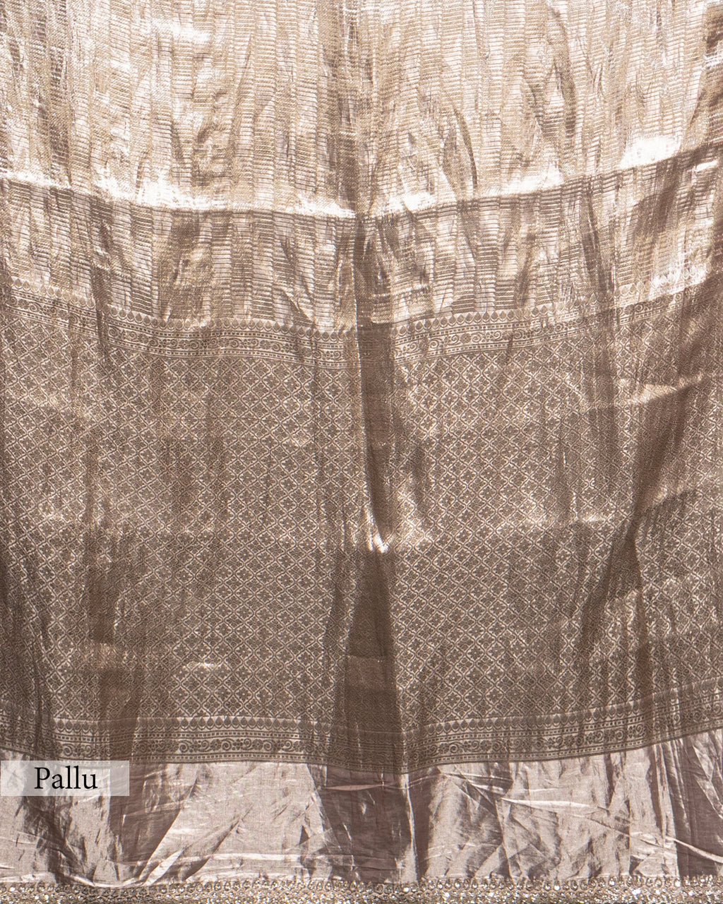 SILVER ROYAL PURPLE BANARASI TISSUE SAREE