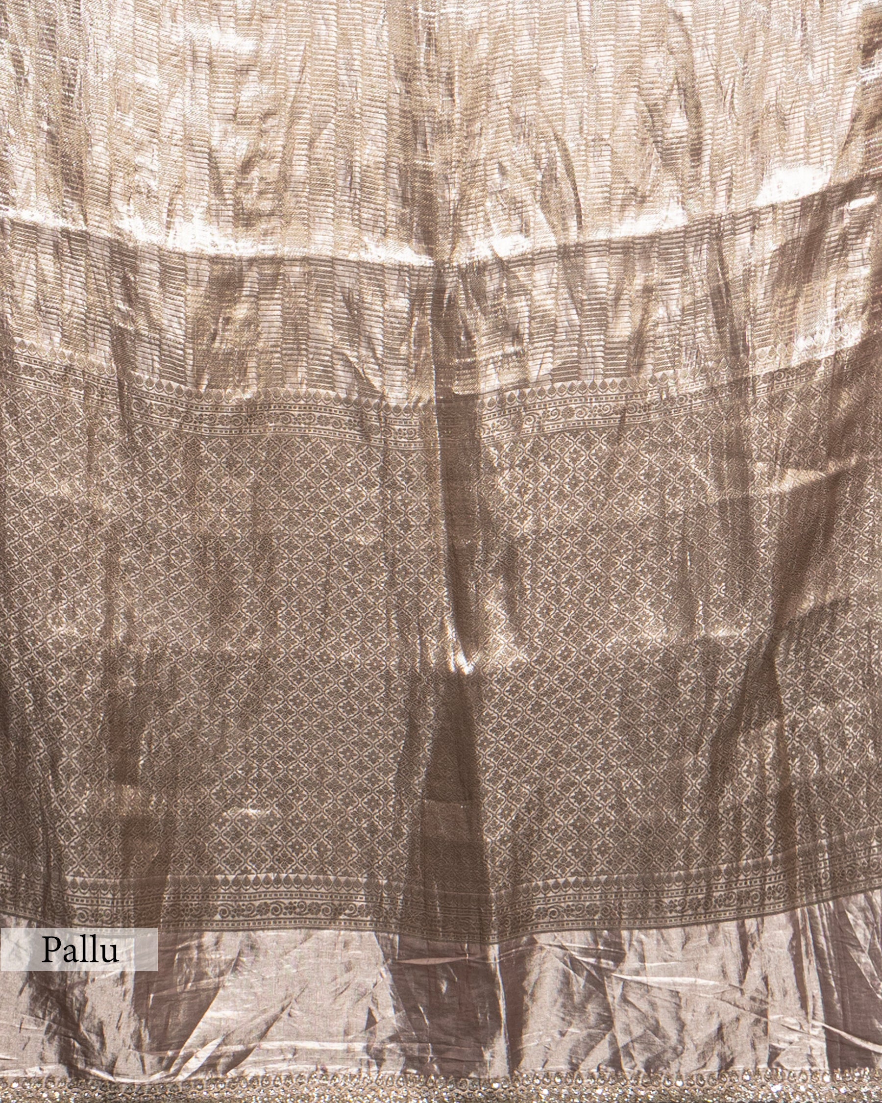 SILVER ROYAL PURPLE BANARASI TISSUE SAREE