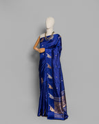 ROYAL BLUE TRADITIONAL SILK WOVEN SAREE