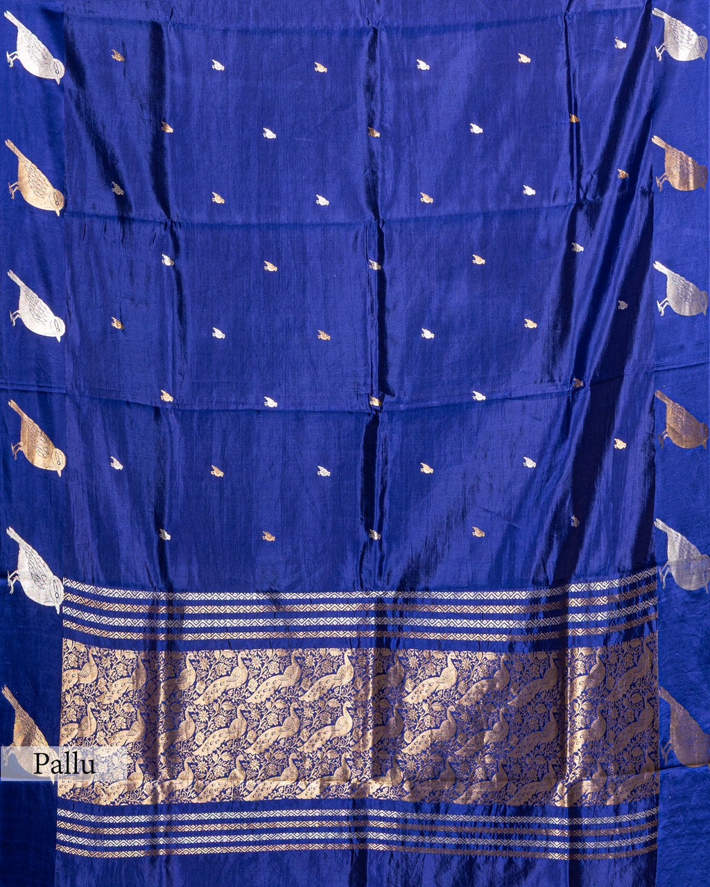 ROYAL BLUE TRADITIONAL SILK WOVEN SAREE