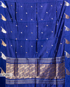 ROYAL BLUE TRADITIONAL SILK WOVEN SAREE