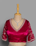 CHAMPAGNE GOLD WITH SILVER ZARI BANARASI TISSUE SAREE