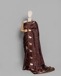 COFFEE BROWN TRADITIONAL SILK WOVEN SAREE