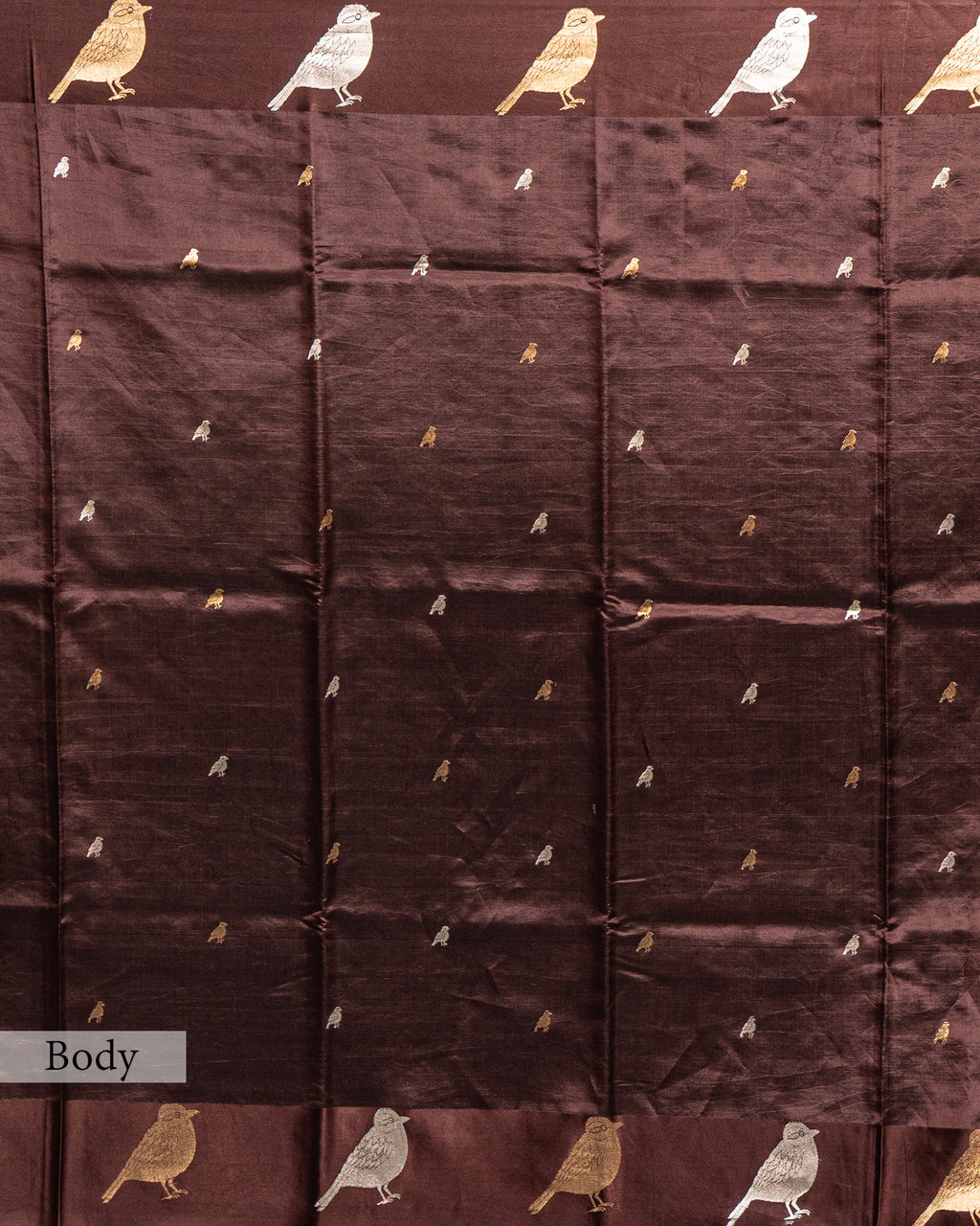 COFFEE BROWN TRADITIONAL SILK WOVEN SAREE