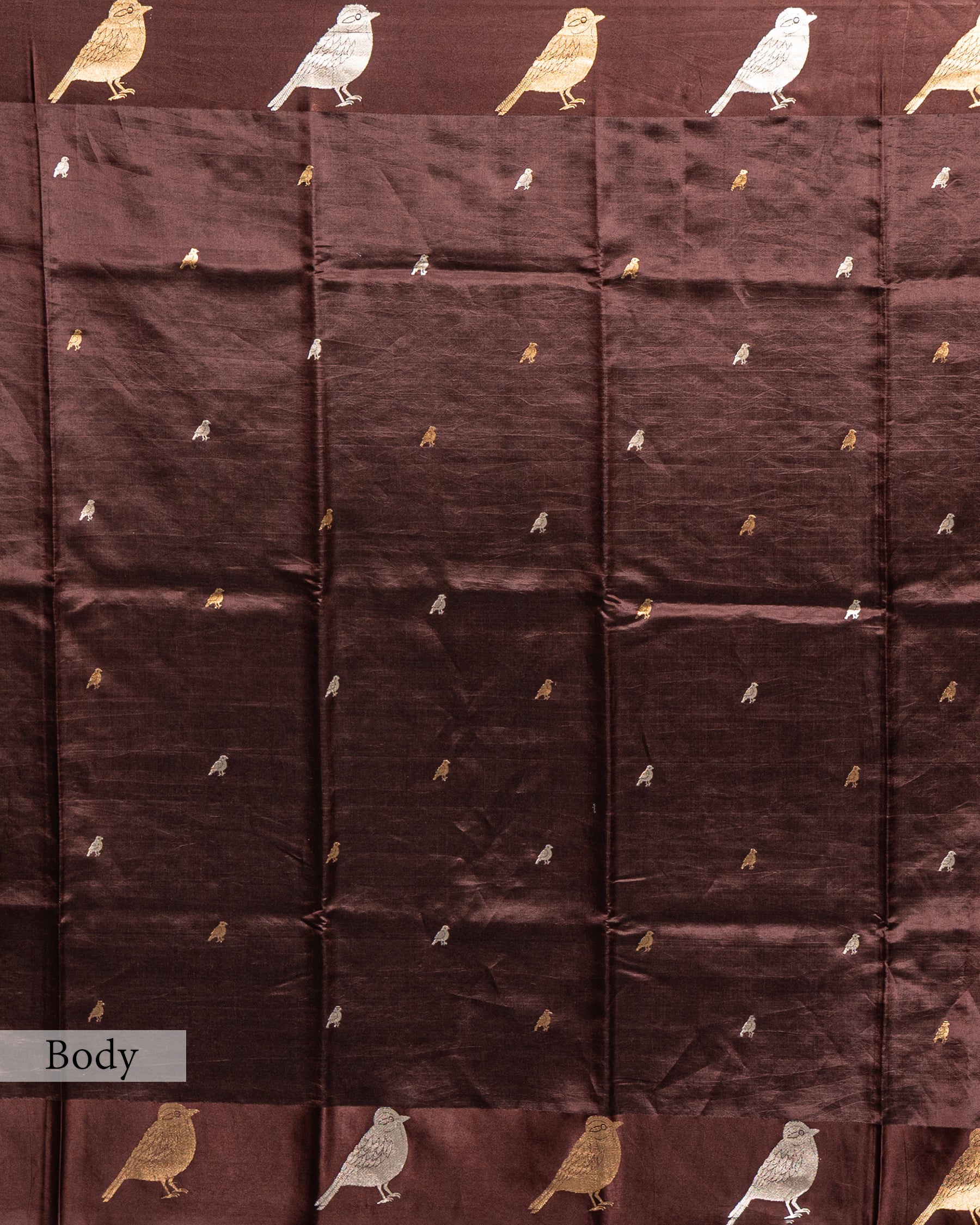 COFFEE BROWN TRADITIONAL SILK WOVEN SAREE